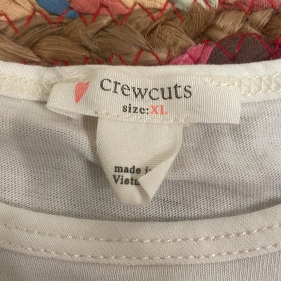 Crewcuts brand, three pink, white, and blue tee shirts, girls size XL. - Picture 7 of 7